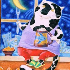 Схема вышивки «коты»