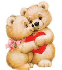 Схема вышивки «Любовь между мишками)»