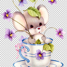 Схема вышивки «мышонок»