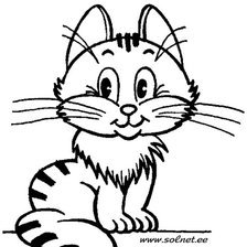 Схема вышивки «котик»