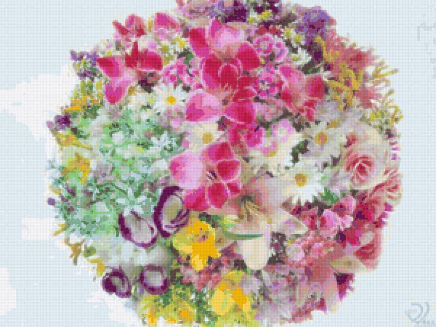 цветы - букет, весна, цветы - предпросмотр