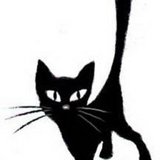 Схема вышивки «кот»