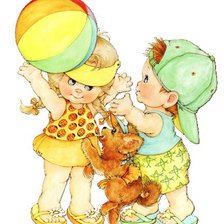 Схема вышивки «Наши дети»