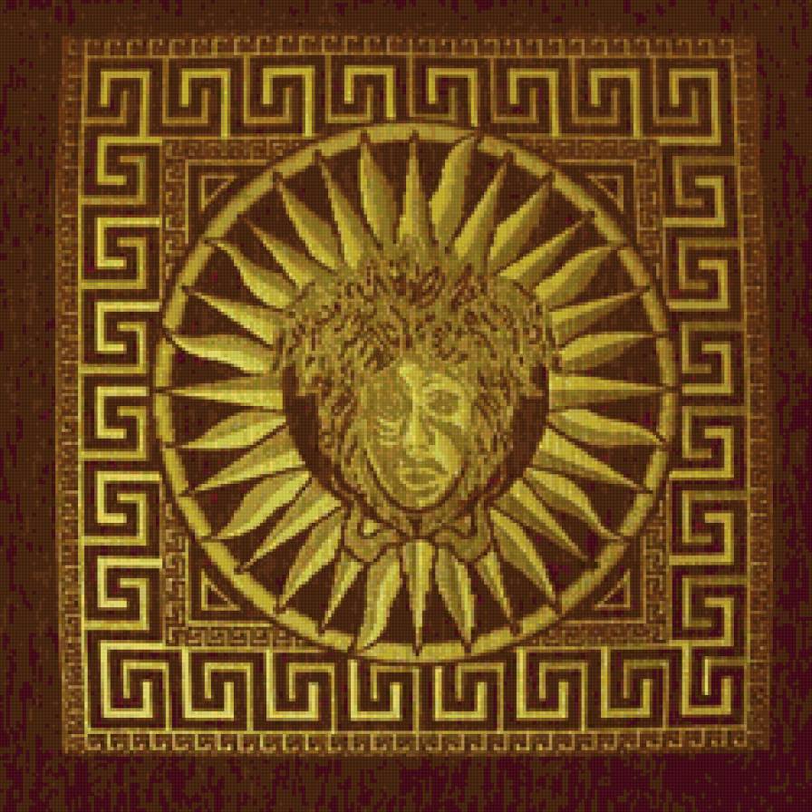 Версаче - панно, подушка - предпросмотр