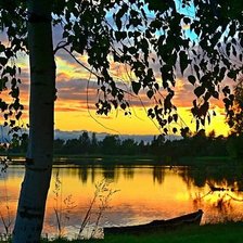 Схема вышивки «вечер»