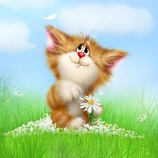 Схема вышивки «коты»