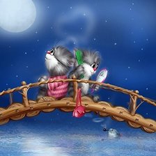 Схема вышивки «коты»