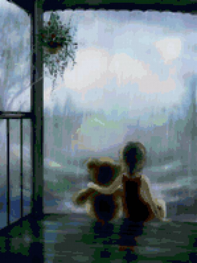 Дождь 1 - картина - предпросмотр