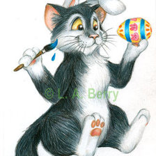 Схема вышивки «кот»