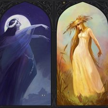 Схема вышивки «Полуночница-Полуденица»