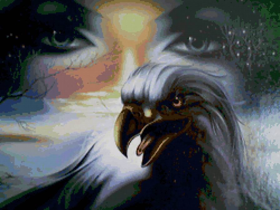 глаза - природа, птица, глаза - предпросмотр