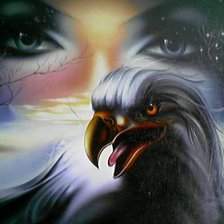 Схема вышивки «глаза»