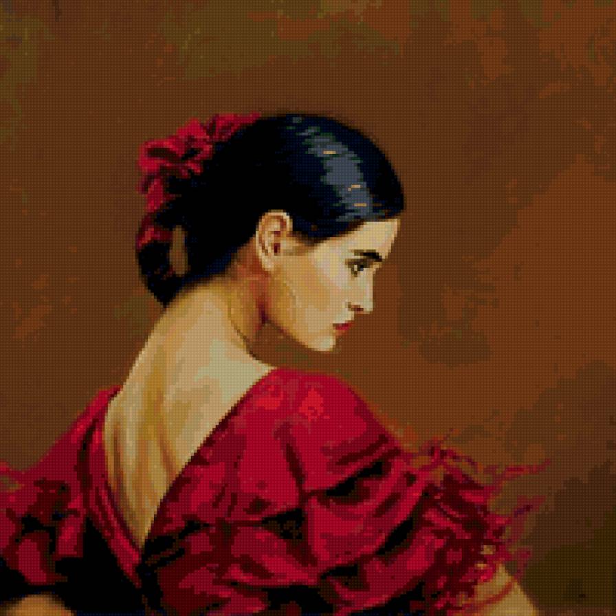 №15482 - живопись, девушка, люди, искусство, картина - предпросмотр