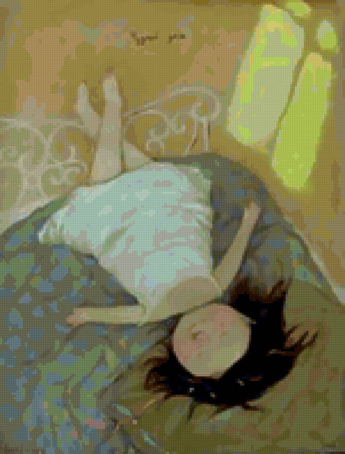 отдых - современное искусство, девушка, отдых - предпросмотр