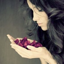 Схема вышивки «девушка»