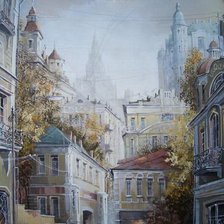 Схема вышивки «Тихие улочки»