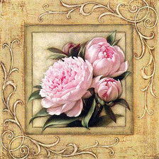 Схема вышивки «Пионы»