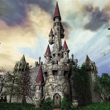 Схема вышивки «Старинный замок»