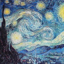 Схема вышивки «ночь»