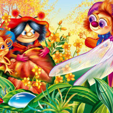 Схема вышивки «муха-цокотуха»