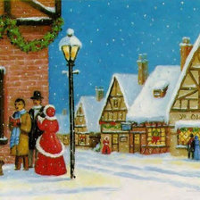 Схема вышивки «городской пейзаж»