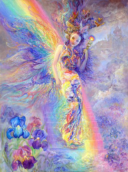 девушка - женские образы, фентези, девушки, картина, хаед, радуга - оригинал