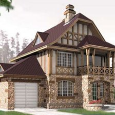 Схема вышивки «Дом»