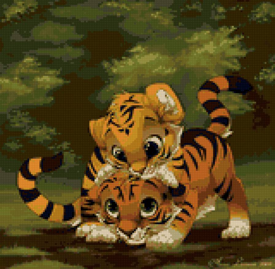 №17968 - животные, тигр - предпросмотр