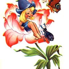 Схема вышивки «Дюймовочка»