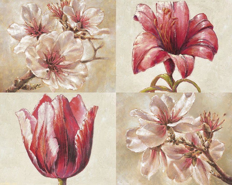 Цветы - цветы, картина - оригинал