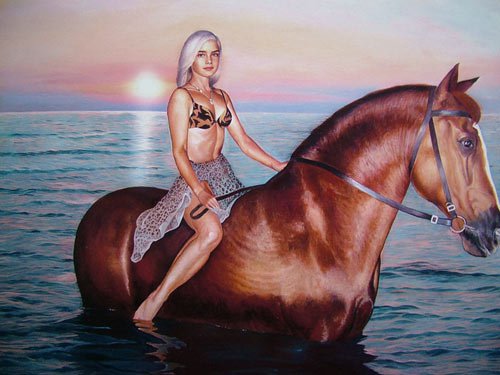 верхом на коне - оригинал