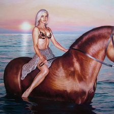 верхом на коне