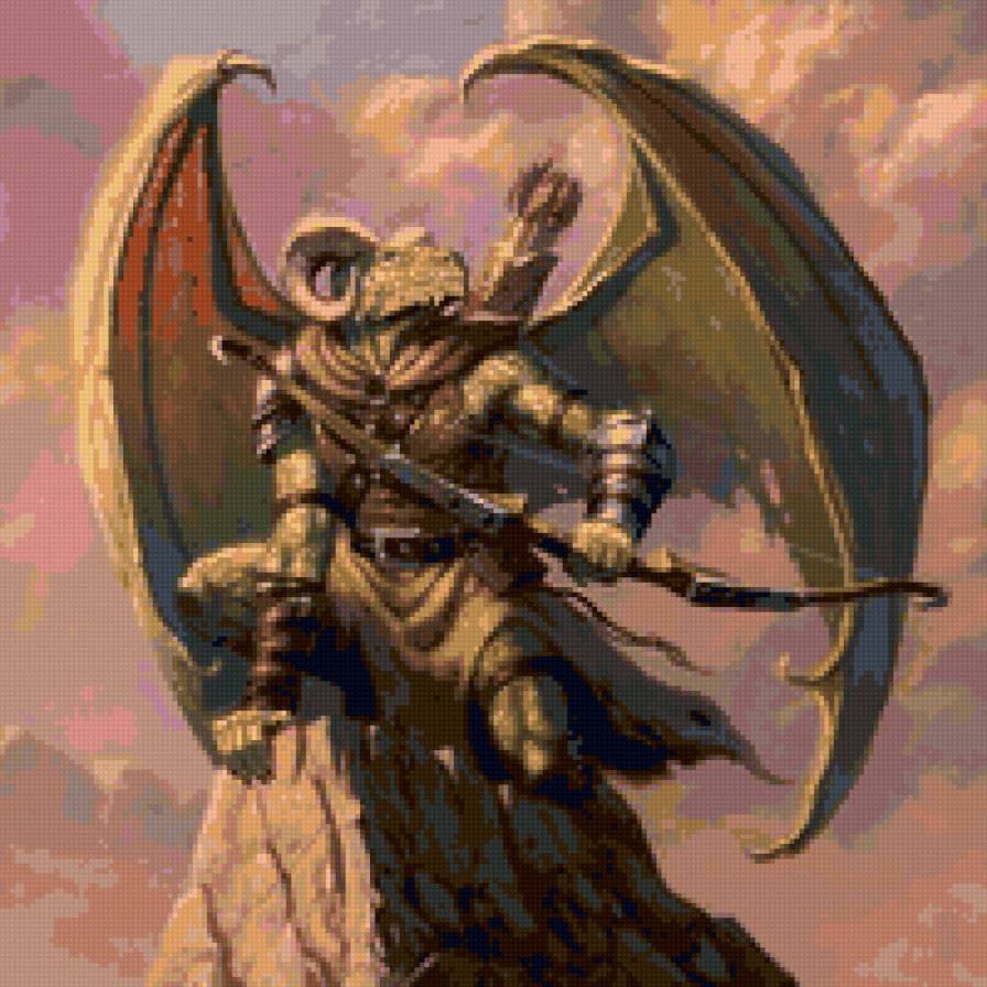 Драконид - dragonlance, fantasy, драконид - предпросмотр