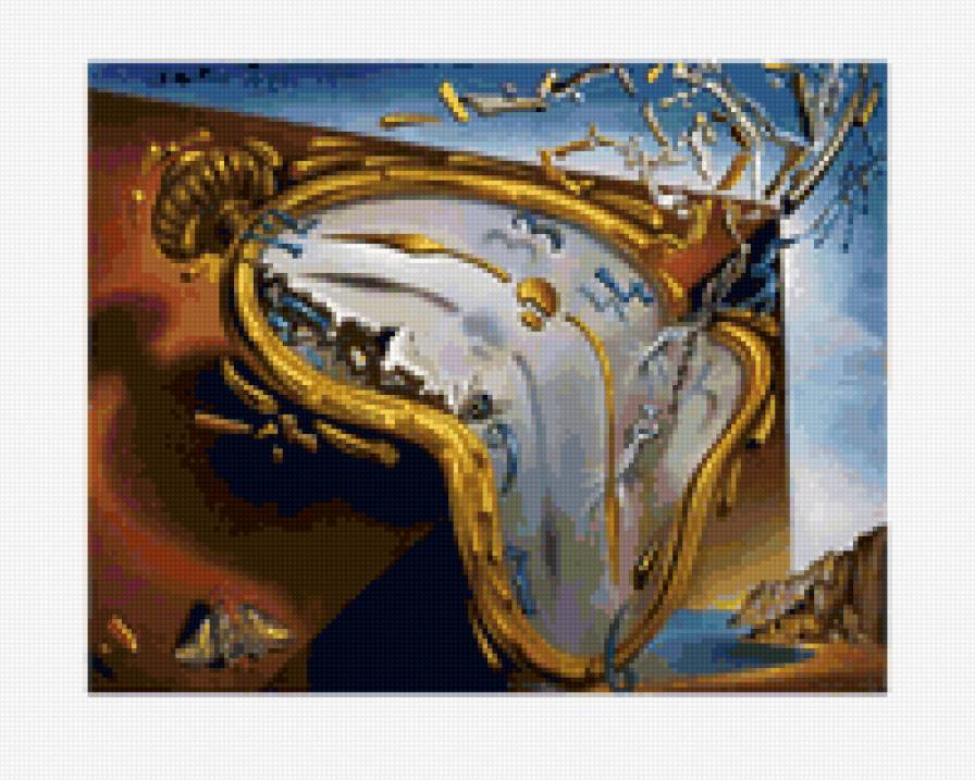 Мягкие часы - живопись, картина, искусство, дали, часы - предпросмотр