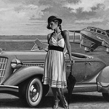 Схема вышивки «ожидание 2»