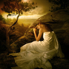 Схема вышивки «девушка»