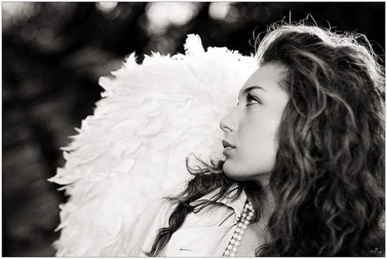 ангел - ангел, девушка, лица, чувства, взгляд, люди, тоска - оригинал