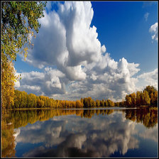 Схема вышивки «пейзаж»