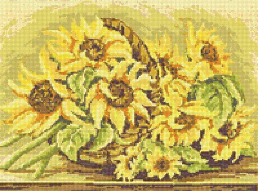 №20401 - цветы, букет, ваза - предпросмотр