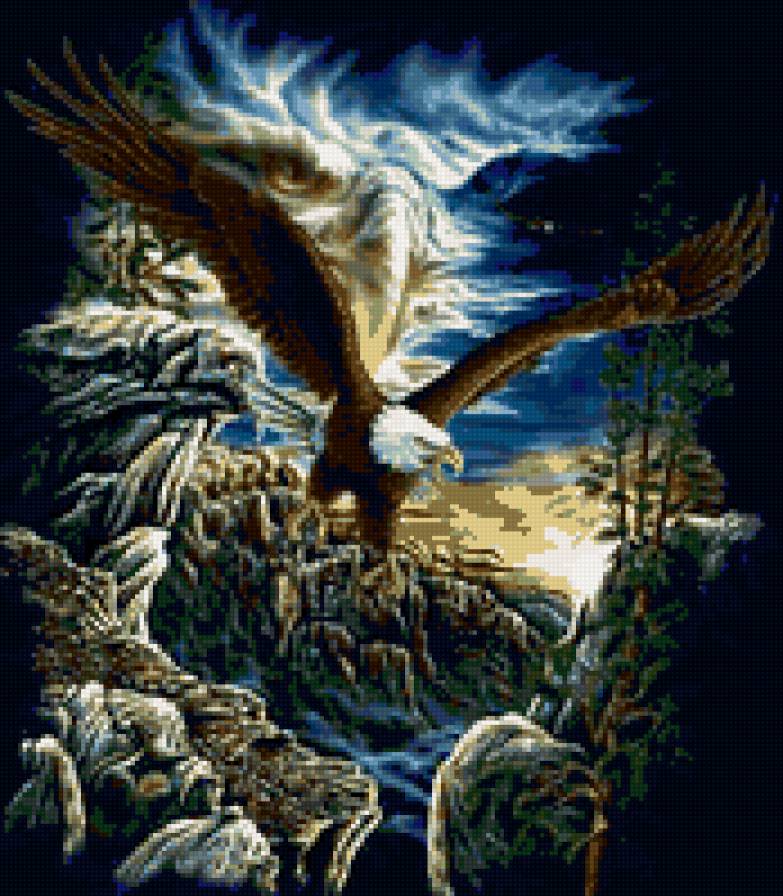 №20486 - живопись, животные, природа, искусство, картина, птица - предпросмотр