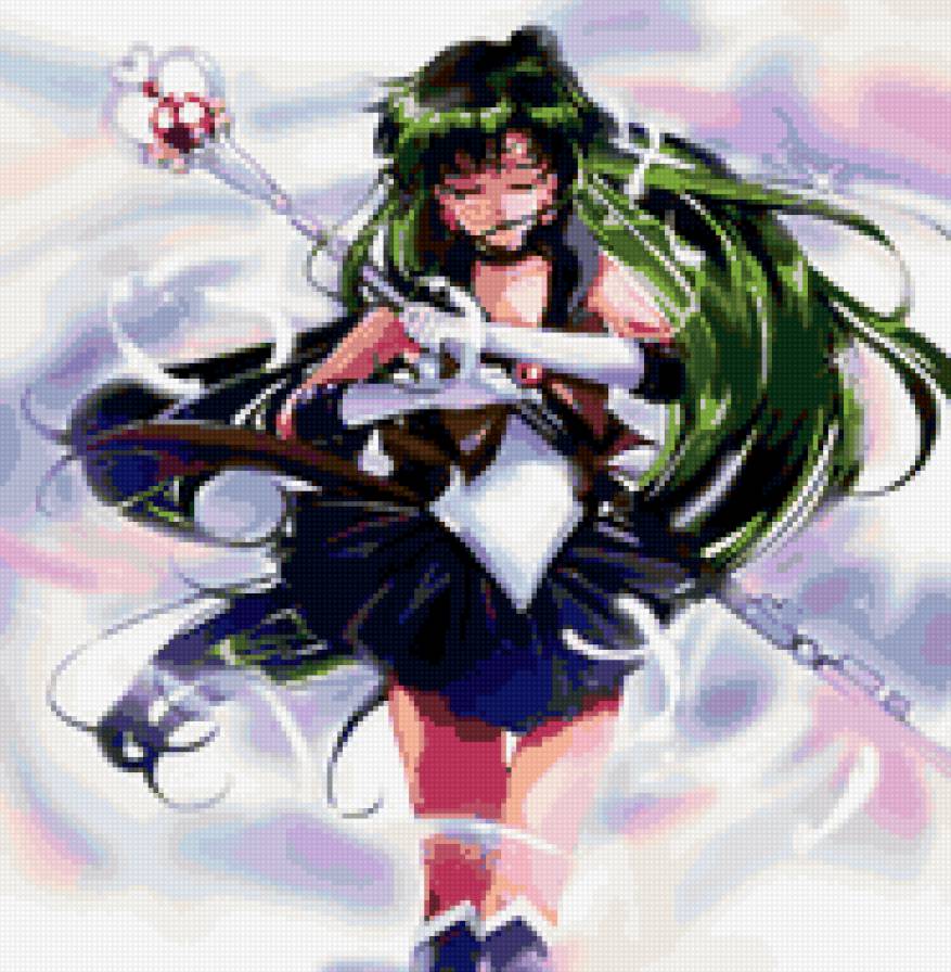 Сейлор Плутон арт - фанарт, сейлор плутон, сейлор мун, сецуна мейо - предпросмотр