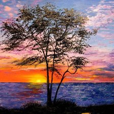 Схема вышивки «Закат»