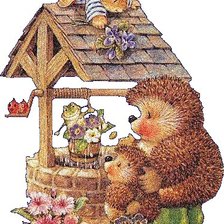 Схема вышивки «Ежики»