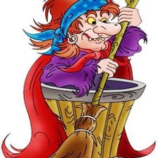 Схема вышивки «баба-яга»