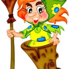 Схема вышивки «баба-яга»