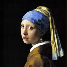 Схема вышивки «девушка с сережкой»