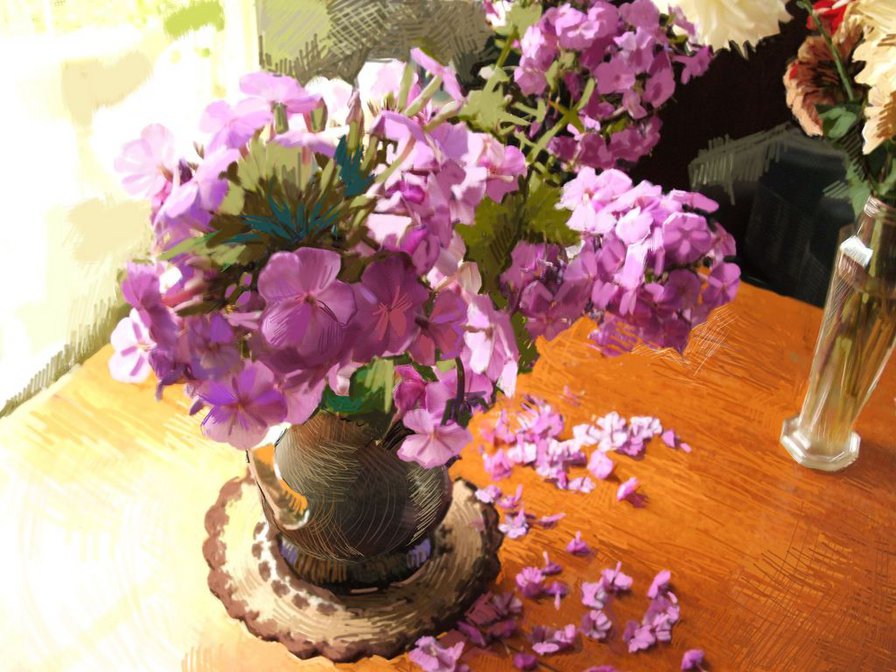 №21346 - цветы, букет, гортензия - оригинал