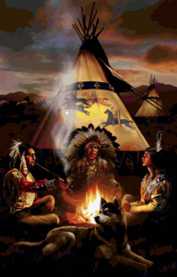 Индейцы - индеец - предпросмотр