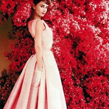 Схема вышивки «Одри Хепберн»