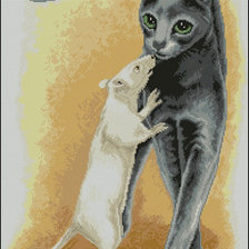 Схема вышивки «друзья»